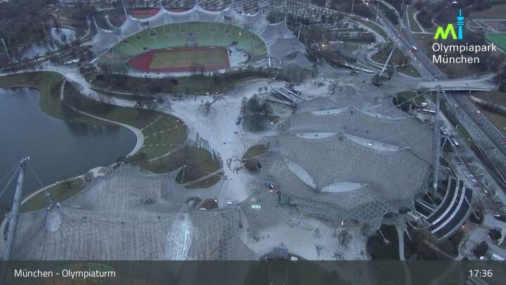 Archiv Foto Webcam München: Blick über den Olympiapark
