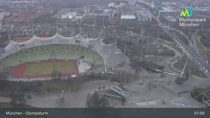 Archiv Foto Webcam München: Blick über den Olympiapark