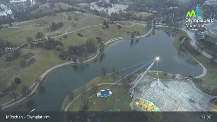 Archiv Foto Webcam München: Blick über den Olympiapark