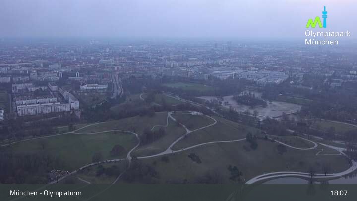 Archived image Webcam View over the Olympic Park Munich