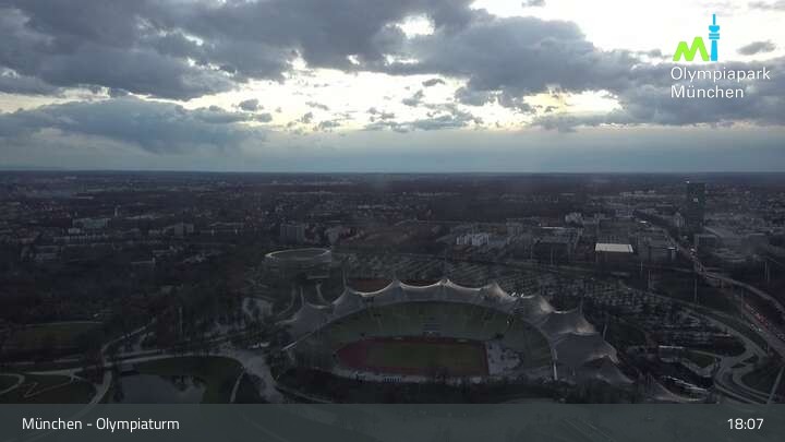 Archiv Foto Webcam München: Blick über den Olympiapark