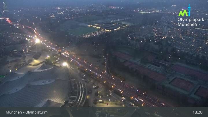 Archived image Webcam View over the Olympic Park Munich