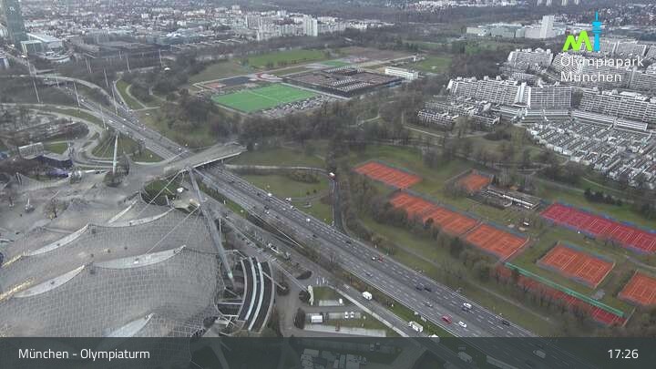 Archived image Webcam View over the Olympic Park Munich
