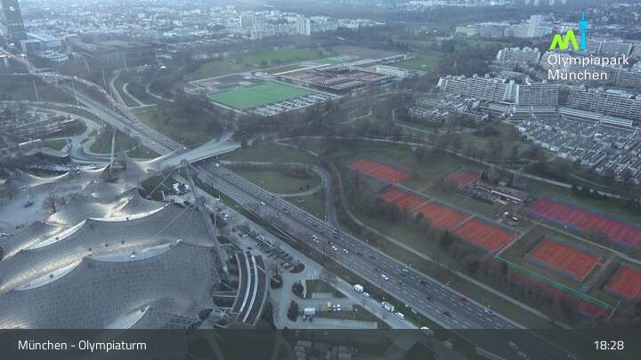 Archived image Webcam View over the Olympic Park Munich