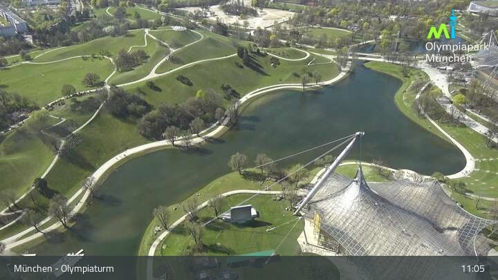 Archiv Foto Webcam München: Blick über den Olympiapark