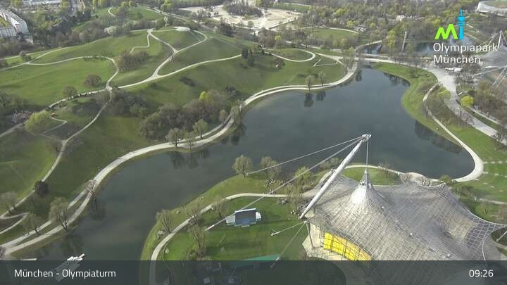 Archived image Webcam View over the Olympic Park Munich