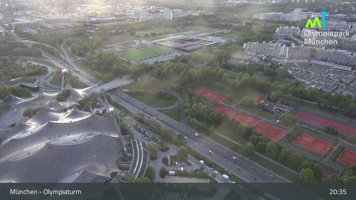 Archived image Webcam View over the Olympic Park Munich