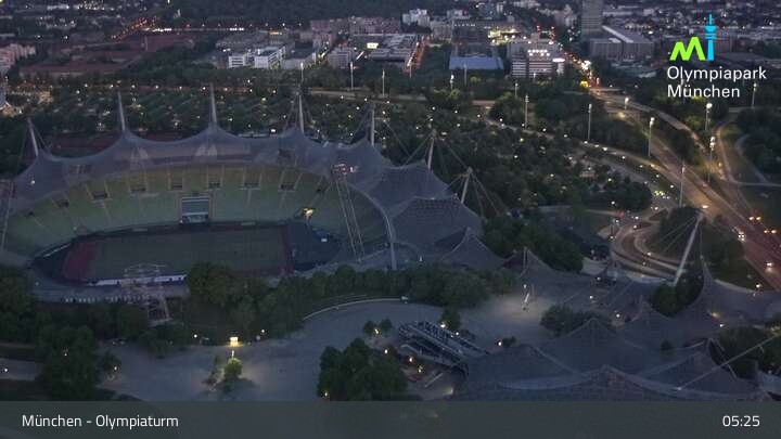 Archiv Foto Webcam München: Blick über den Olympiapark