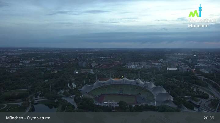 Archived image Webcam View over the Olympic Park Munich