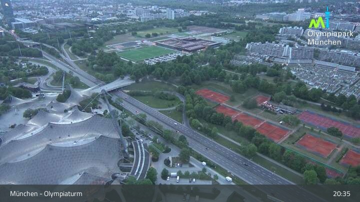 Archiv Foto Webcam München: Blick über den Olympiapark