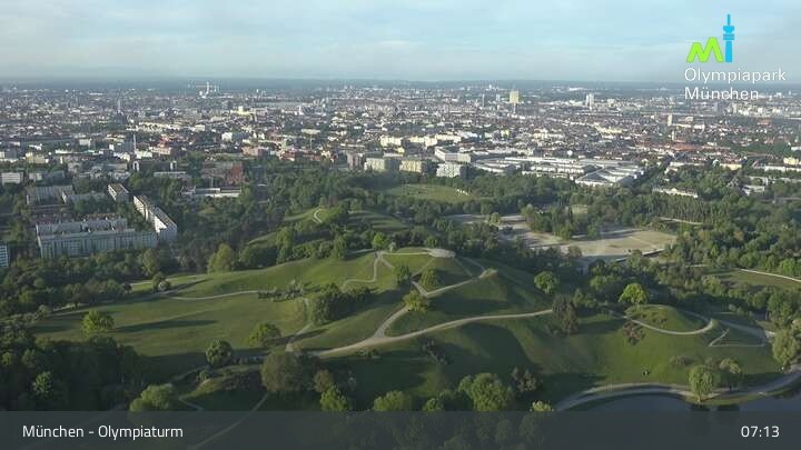 Archiv Foto Webcam München: Blick über den Olympiapark