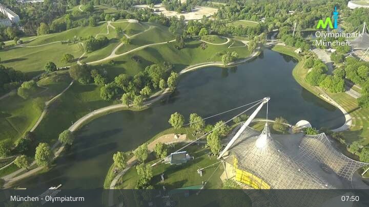 Archiv Foto Webcam München: Blick über den Olympiapark