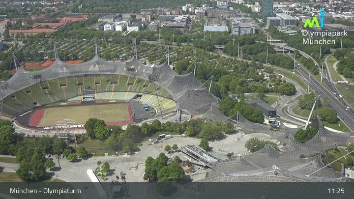 Archived image Webcam View over the Olympic Park Munich