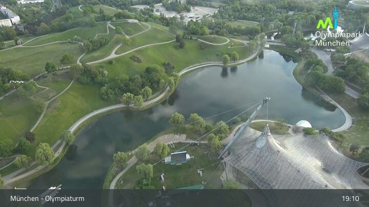 Archived image Webcam View over the Olympic Park Munich