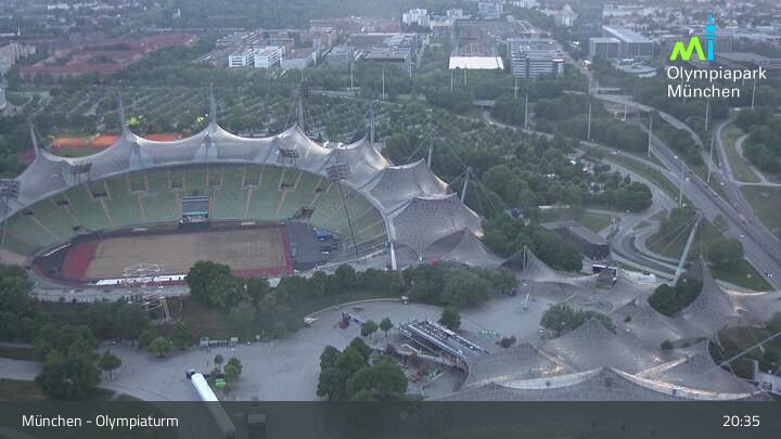Archiv Foto Webcam München: Blick über den Olympiapark