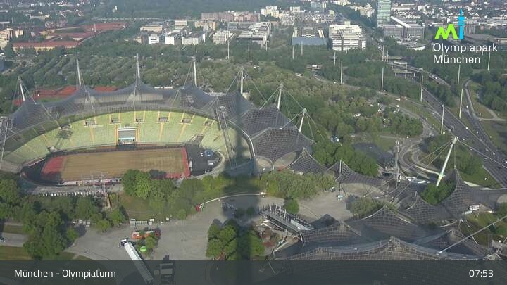 Archiv Foto Webcam München: Blick über den Olympiapark