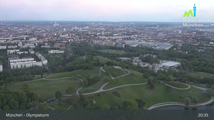 Archived image Webcam View over the Olympic Park Munich