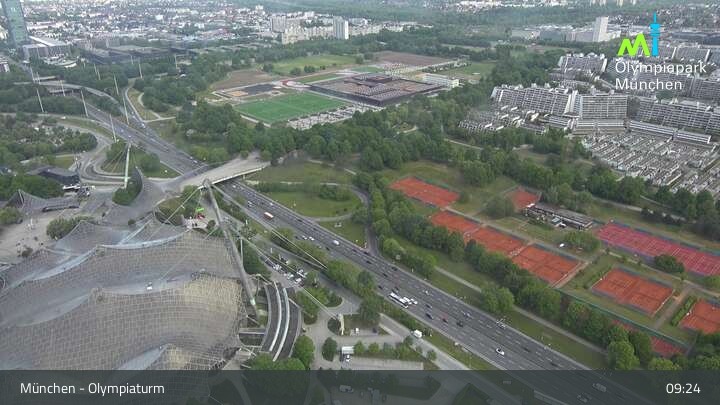 Archiv Foto Webcam München: Blick über den Olympiapark