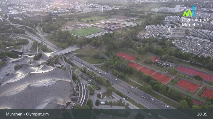 Archived image Webcam View over the Olympic Park Munich