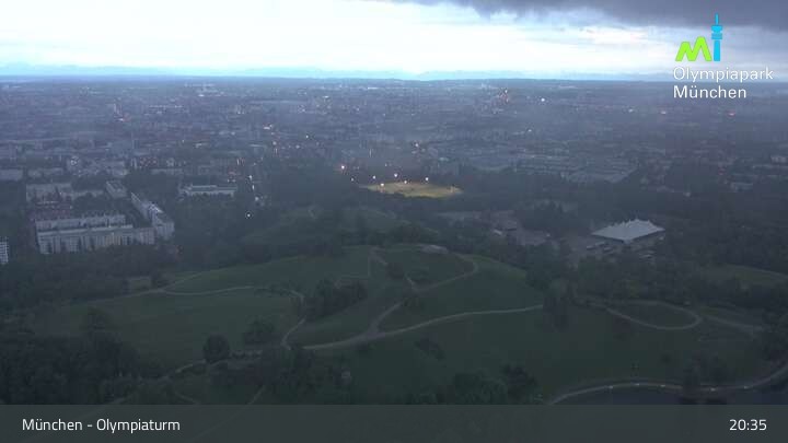 Archiv Foto Webcam München: Blick über den Olympiapark