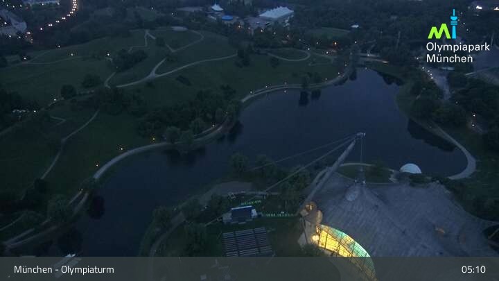 Archiv Foto Webcam München: Blick über den Olympiapark