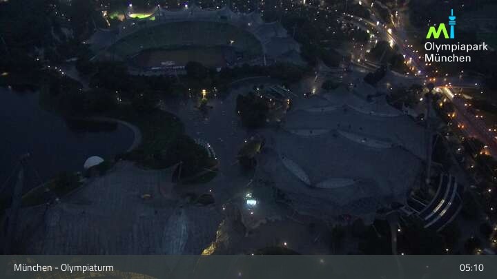 Archiv Foto Webcam München: Blick über den Olympiapark