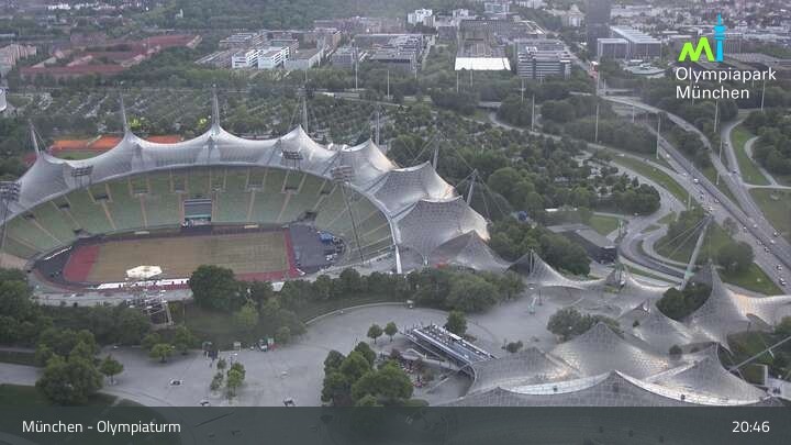 Archiv Foto Webcam München: Blick über den Olympiapark