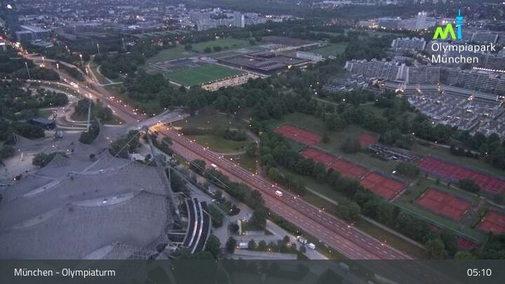 Archived image Webcam View over the Olympic Park Munich