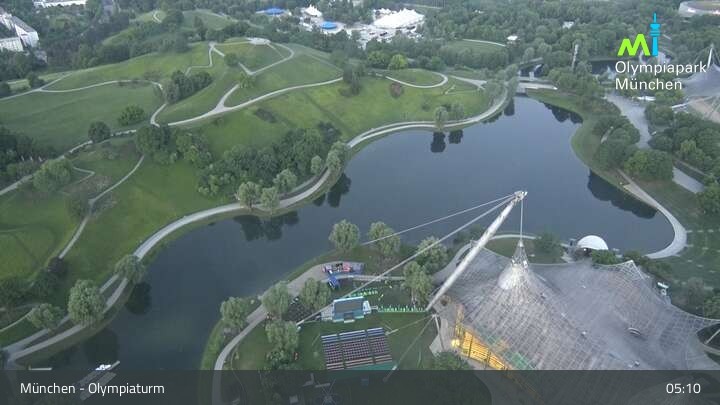 Archiv Foto Webcam München: Blick über den Olympiapark