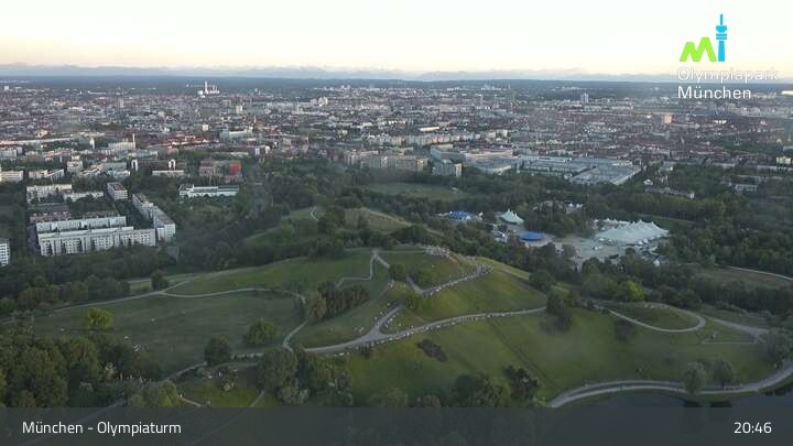 Archived image Webcam View over the Olympic Park Munich