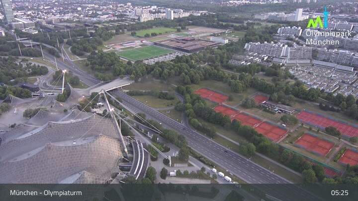 Archiv Foto Webcam München: Blick über den Olympiapark