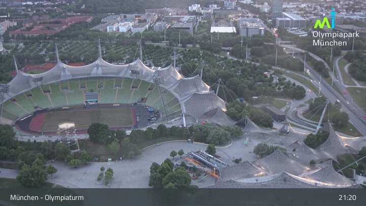 Archived image Webcam View over the Olympic Park Munich