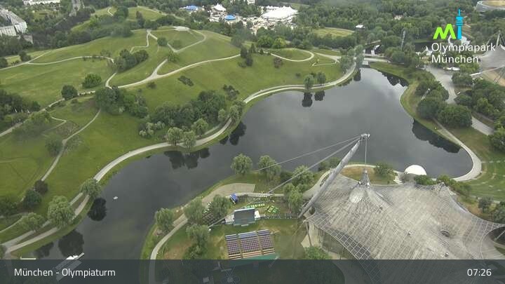 Archived image Webcam View over the Olympic Park Munich