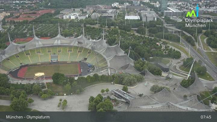 Archived image Webcam View over the Olympic Park Munich