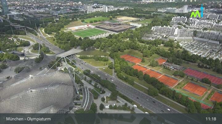 Archived image Webcam View over the Olympic Park Munich