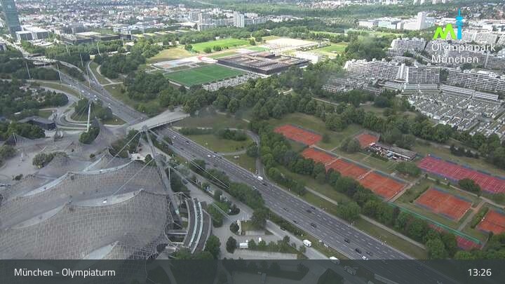 Archived image Webcam View over the Olympic Park Munich