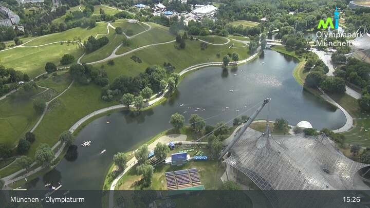 Archived image Webcam View over the Olympic Park Munich
