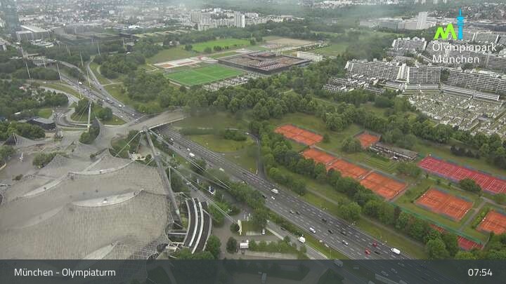 Archiv Foto Webcam München: Blick über den Olympiapark
