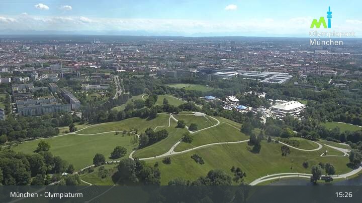 Archived image Webcam View over the Olympic Park Munich