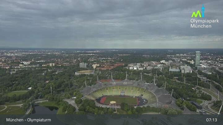 Archiv Foto Webcam München: Blick über den Olympiapark