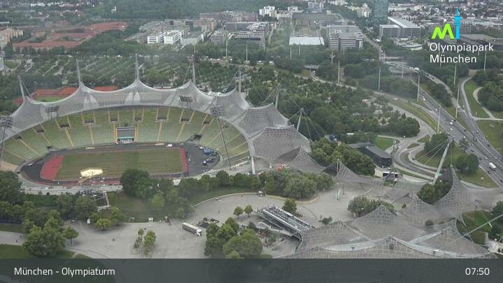 Archiv Foto Webcam München: Blick über den Olympiapark