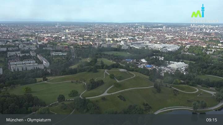 Archiv Foto Webcam München: Blick über den Olympiapark
