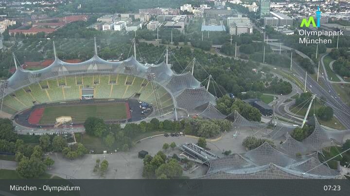 Archiv Foto Webcam München: Blick über den Olympiapark