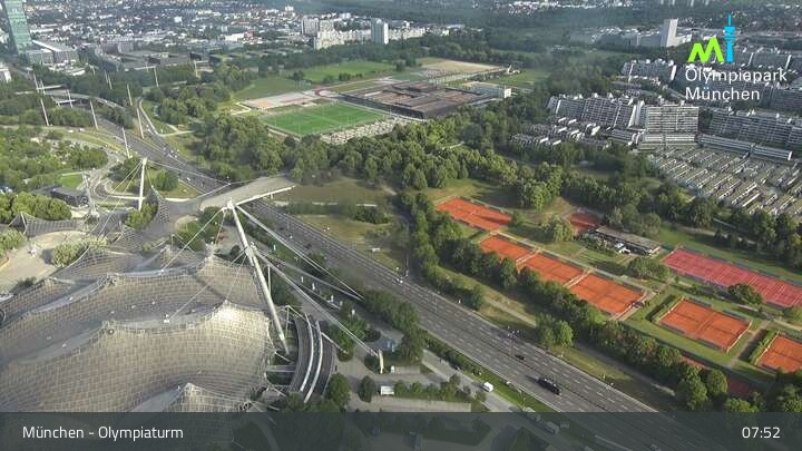 Archiv Foto Webcam München: Blick über den Olympiapark