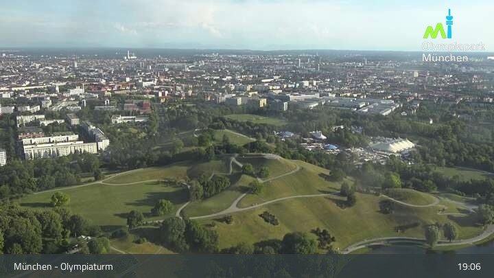 Archived image Webcam View over the Olympic Park Munich