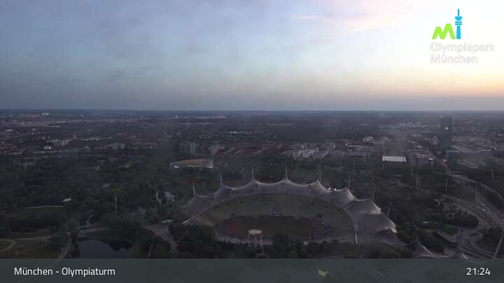 Archiv Foto Webcam München: Blick über den Olympiapark