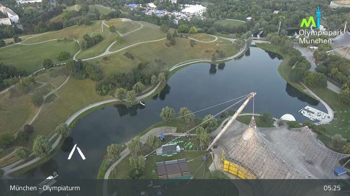 Archiv Foto Webcam München: Blick über den Olympiapark