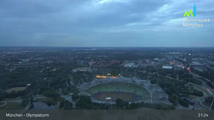 Archiv Foto Webcam München: Blick über den Olympiapark