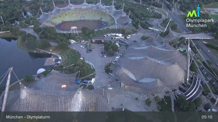Archiv Foto Webcam München: Blick über den Olympiapark