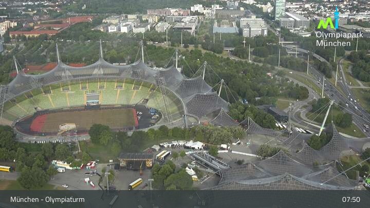 Archiv Foto Webcam München: Blick über den Olympiapark